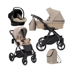   Kuner Lazzio 3:1 multifunkciós babakocsi Eco bőr cappuchino