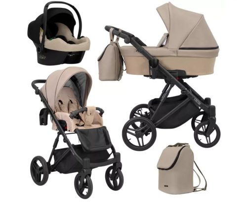 Kuner Lazzio 3:1 multifunkciós babakocsi Eco bőr cappuchino