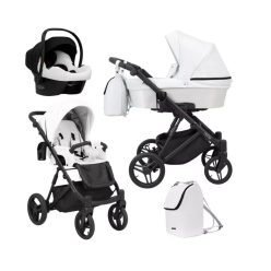 Kuner Lazzio 3:1 multifunkciós babakocsi Eco bőr fehér