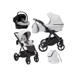 Kuner Lazzio 3:1 multifunkciós babakocsi Eco bőr szürke