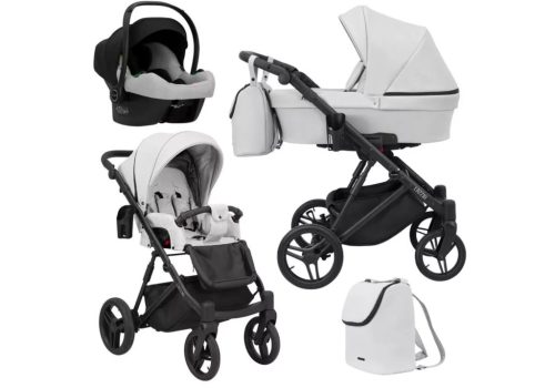 Kuner Lazzio 3:1 multifunkciós babakocsi Eco bőr szürke