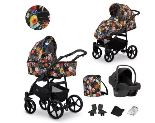 Kunert Mata 3:1 multifunkciós babakocsi Virágos